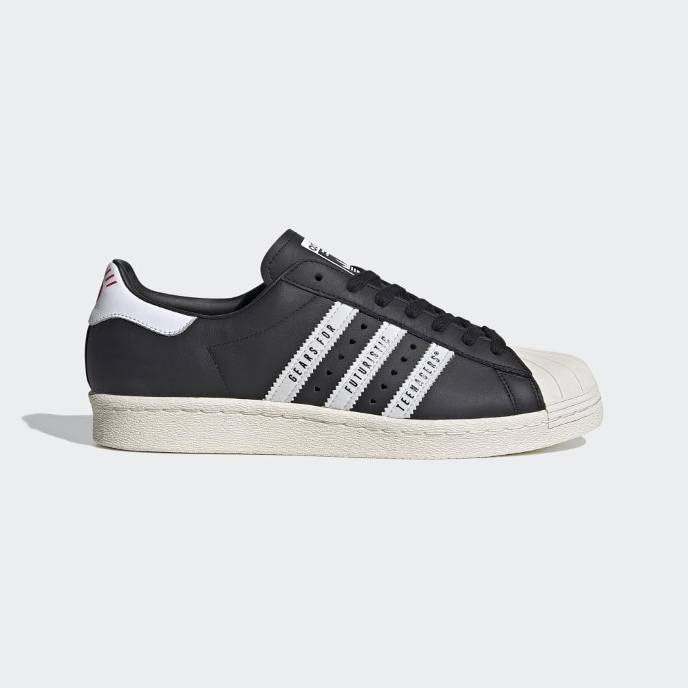 Adidas Men's Superstar 80s Human Made Originals Shoes Black/White Ireland FY0729